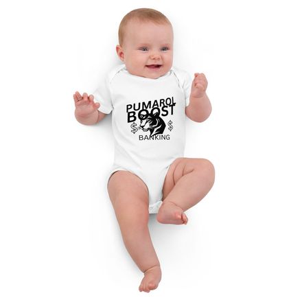  Pumarol Boost Banking Organic Cotton Baby Bodysuit | Babybugz BZ10