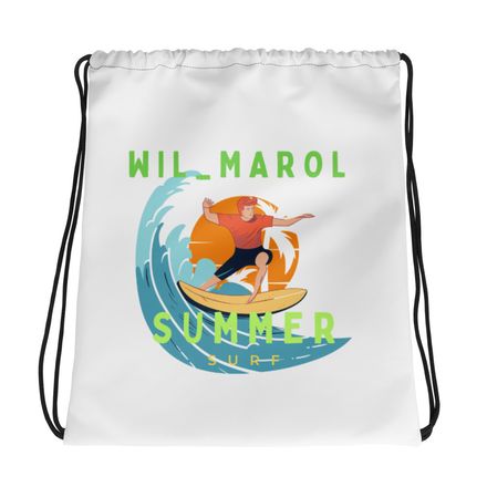  Wilmarol All-Over Print Drawstring Bag