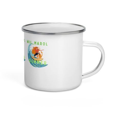 Wilmarol summer surf Enamel Mug