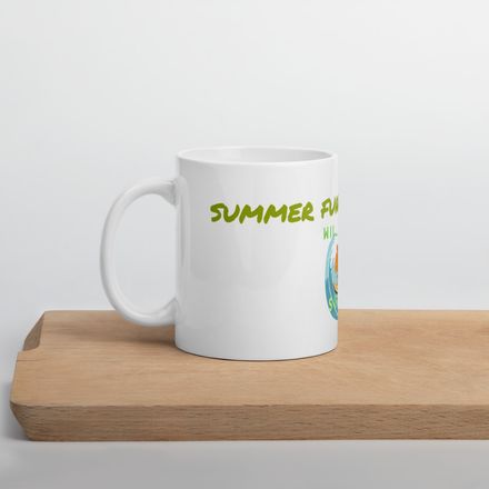 Wilmarol summer surf White Glossy Mug