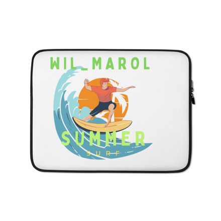 Wilmarol summer surf Laptop Sleeve
