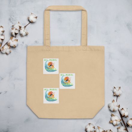 Wilmarol summer surf Eco Tote Bag | Econscious EC8000