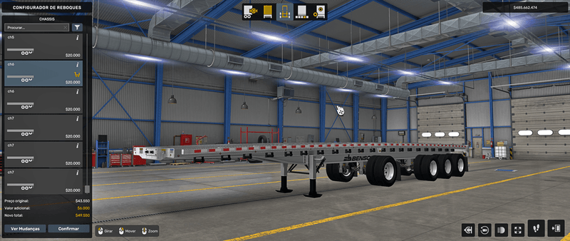 Flatbed Benson - Mod American Truck Simulador