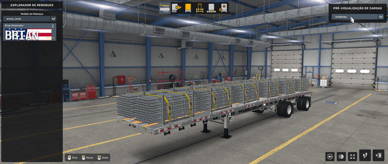 Flatbed Benson - Mod American Truck Simulador