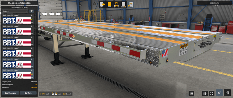 Flatbed Benson - Mod American Truck Simulador