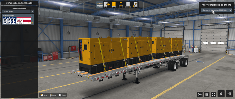 Flatbed Benson - Mod American Truck Simulador
