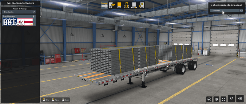Flatbed Benson - Mod American Truck Simulador