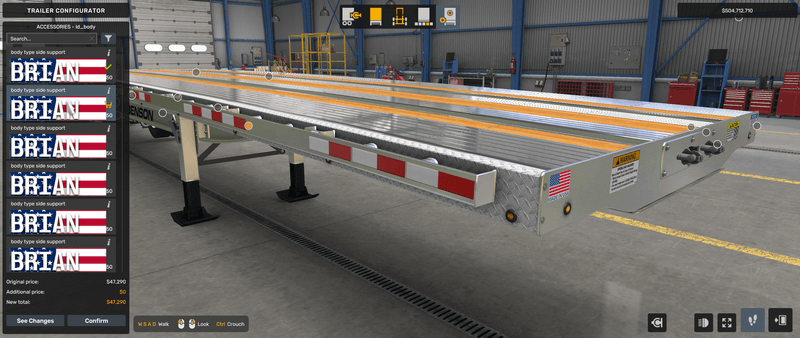 Flatbed Benson - Mod American Truck Simulador