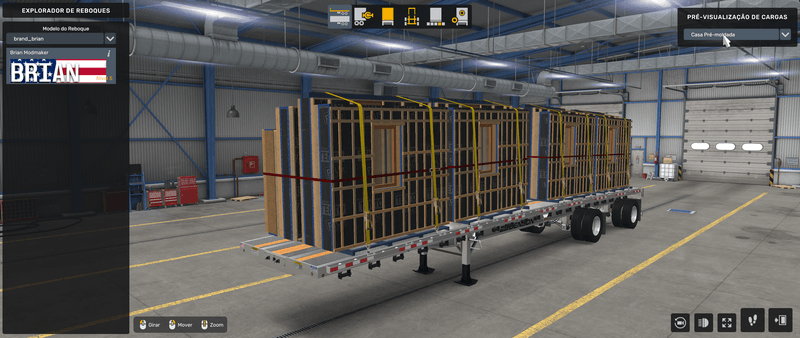 Flatbed Benson - Mod American Truck Simulador