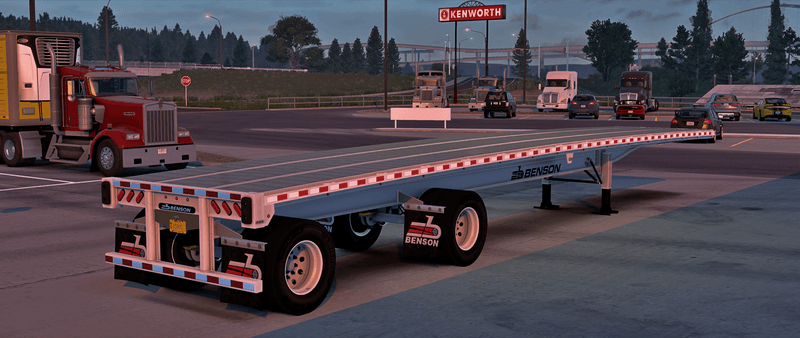 Flatbed Benson - Mod American Truck Simulador