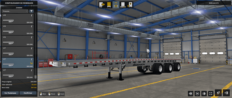 Flatbed Benson - Mod American Truck Simulador