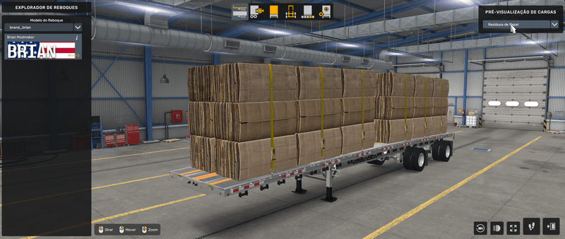 Flatbed Benson - Mod American Truck Simulador