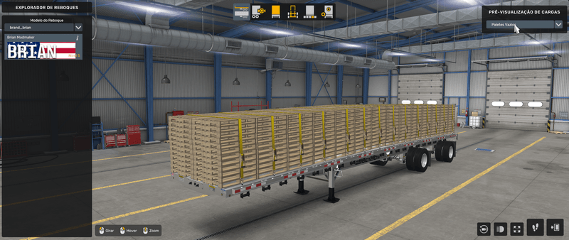 Flatbed Benson - Mod American Truck Simulador