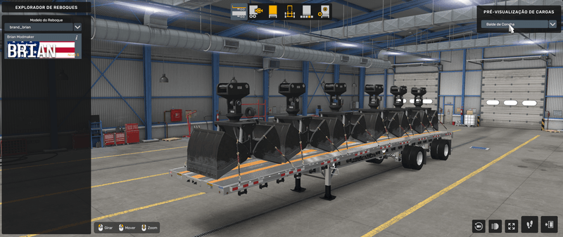 Flatbed Benson - Mod American Truck Simulador