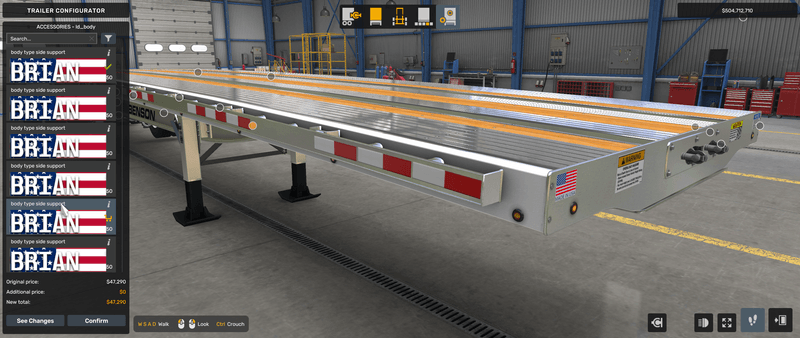 Flatbed Benson - Mod American Truck Simulador