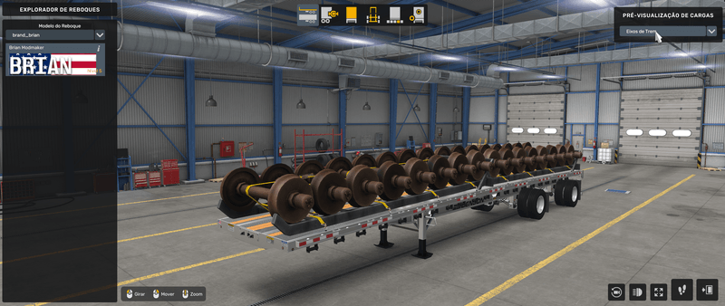 Flatbed Benson - Mod American Truck Simulador