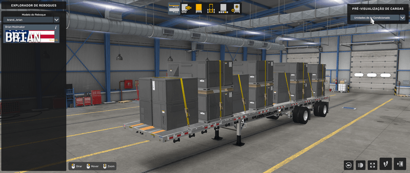 Flatbed Benson - Mod American Truck Simulador