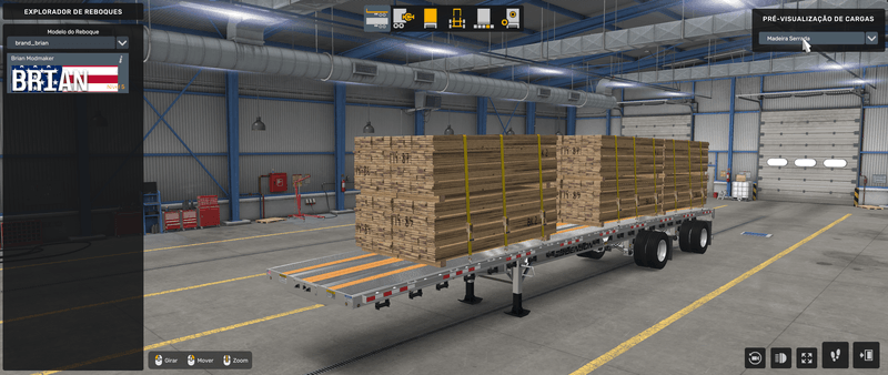 Flatbed Benson - Mod American Truck Simulador
