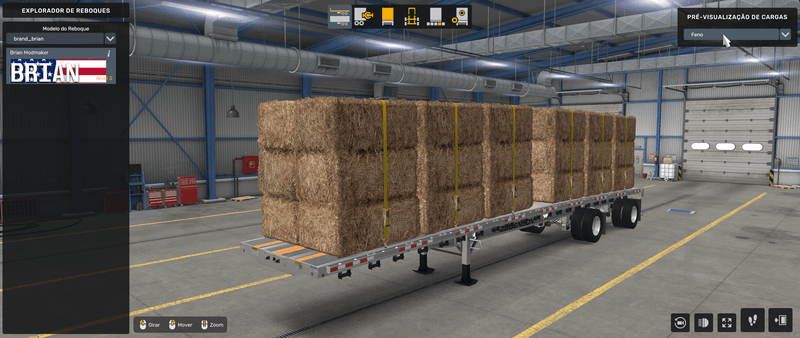 Flatbed Benson - Mod American Truck Simulador