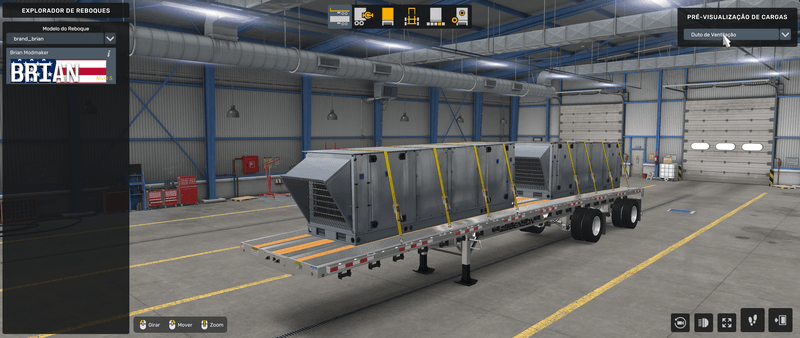 Flatbed Benson - Mod American Truck Simulador