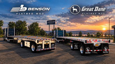 2x 48' - Flatbed Benson / Flatbed Great Dane Freedom