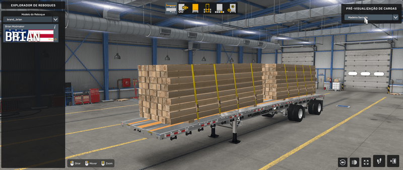 Flatbed Benson - Mod American Truck Simulador