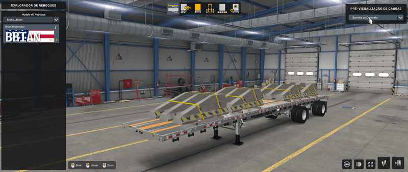 Flatbed Benson - Mod American Truck Simulador