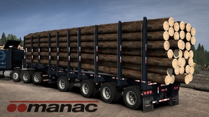 48&#x27; Manac Logging trailer - Mod ATS