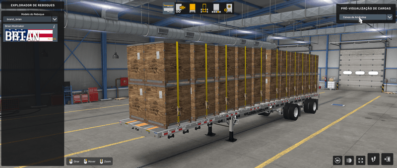 Flatbed Benson - Mod American Truck Simulador