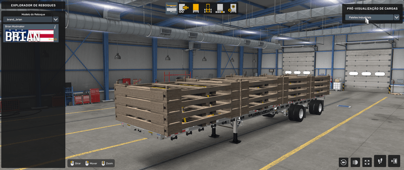 Flatbed Benson - Mod American Truck Simulador