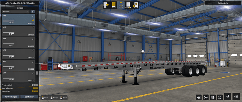 Flatbed Benson - Mod American Truck Simulador