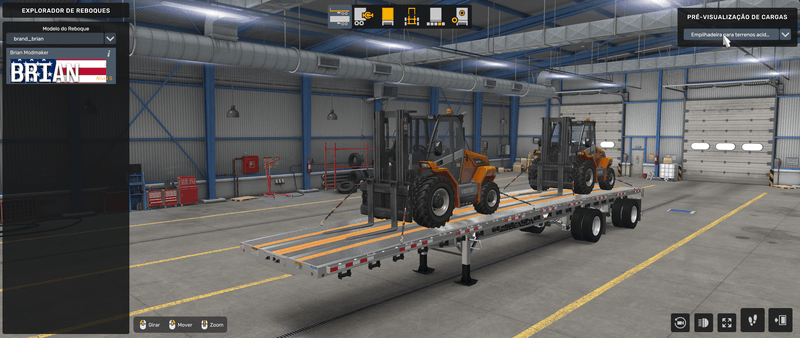 Flatbed Benson - Mod American Truck Simulador
