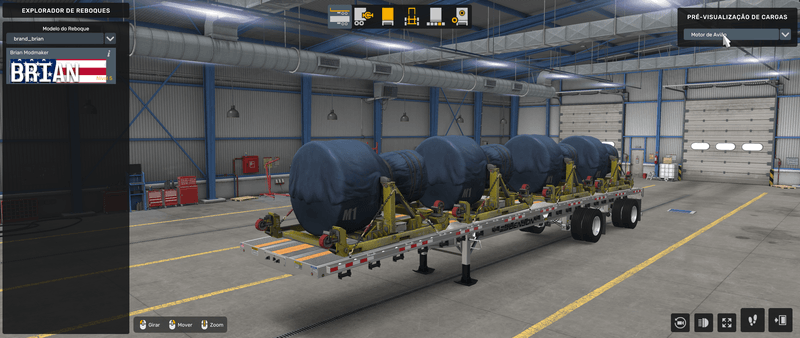 Flatbed Benson - Mod American Truck Simulador
