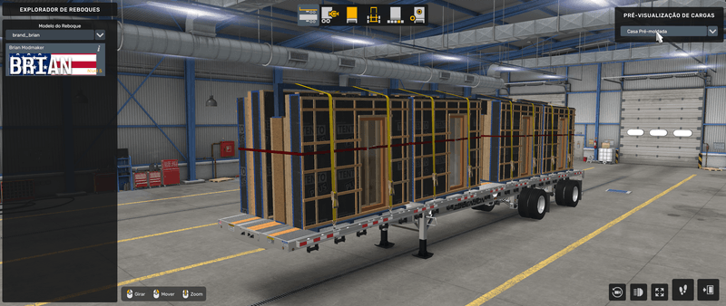 Flatbed Benson - Mod American Truck Simulador