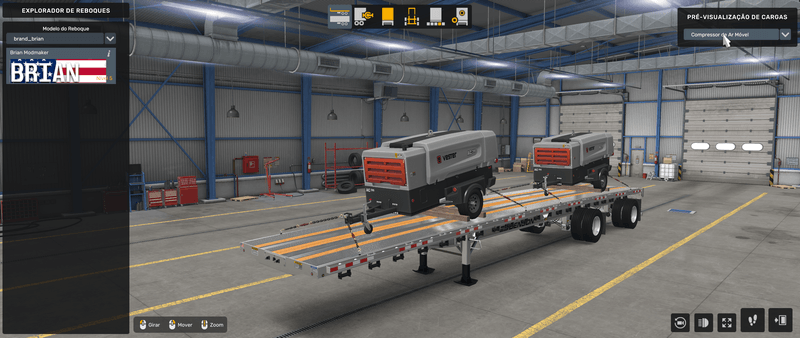 Flatbed Benson - Mod American Truck Simulador