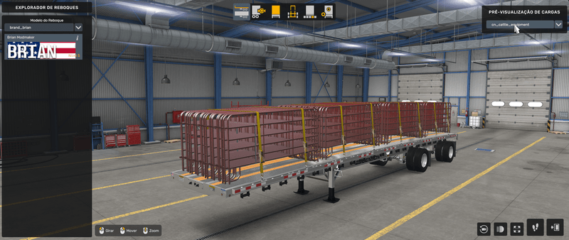 Flatbed Benson - Mod American Truck Simulador