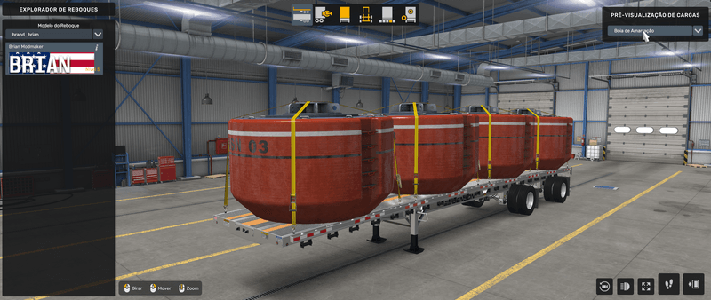 Flatbed Benson - Mod American Truck Simulador