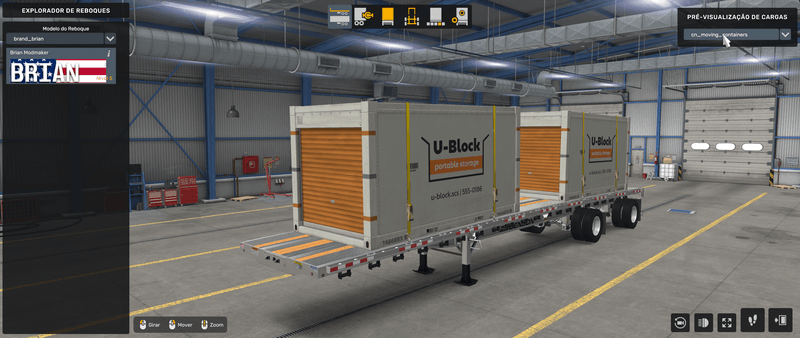 Flatbed Benson - Mod American Truck Simulador