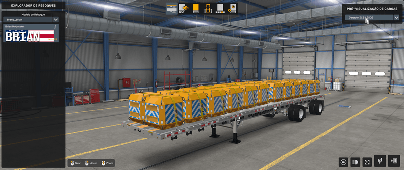 Flatbed Benson - Mod American Truck Simulador