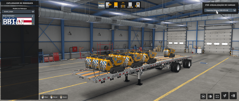 Flatbed Benson - Mod American Truck Simulador