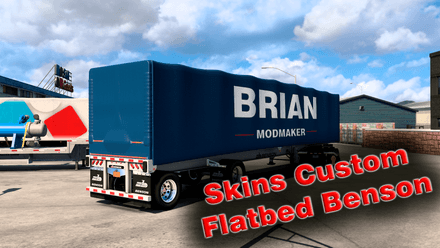 Skins Custom Flatbed Benson - Mod ATS
