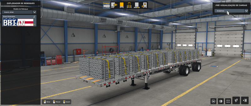 Flatbed Benson - Mod American Truck Simulador