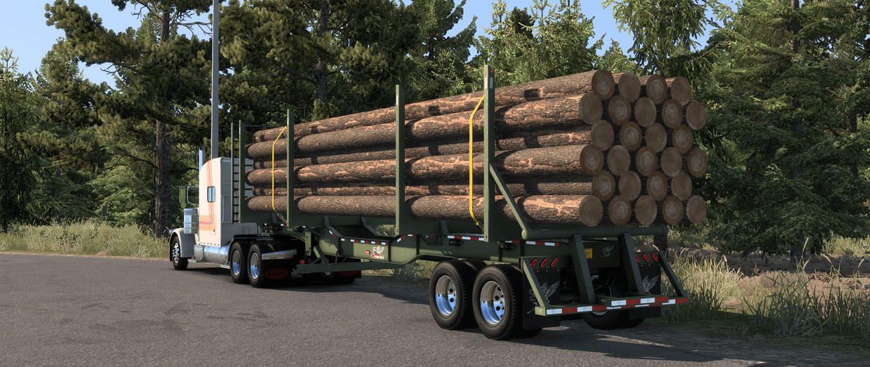 Kraft Logging Trailer ATS Mod | American Truck Simulator Download