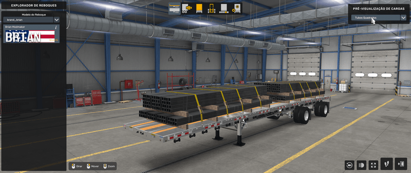 Flatbed Benson - Mod American Truck Simulador