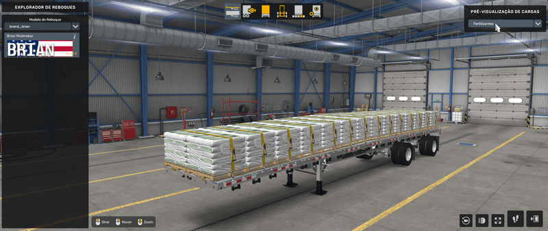 Flatbed Benson - Mod American Truck Simulador