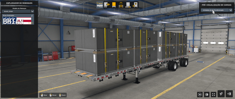 Flatbed Benson - Mod American Truck Simulador