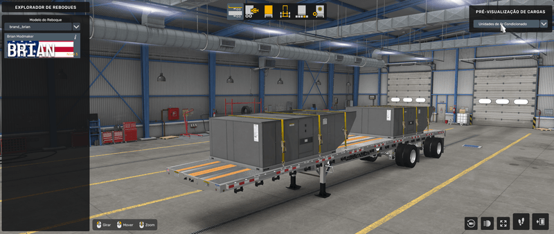 Flatbed Benson - Mod American Truck Simulador