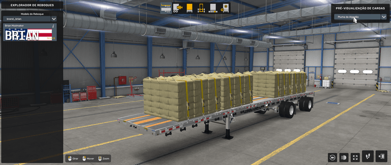 Flatbed Benson - Mod American Truck Simulador