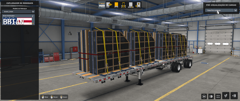 Flatbed Benson - Mod American Truck Simulador