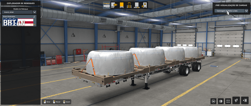 Flatbed Benson - Mod American Truck Simulador